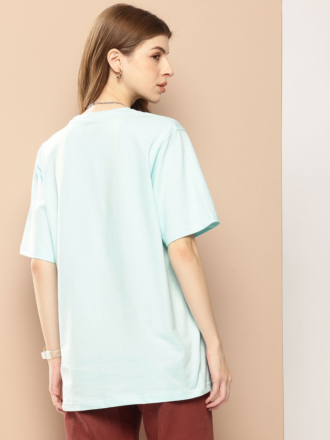 Difference of Opinion Printed Oversized Pure Cotton T-shirt