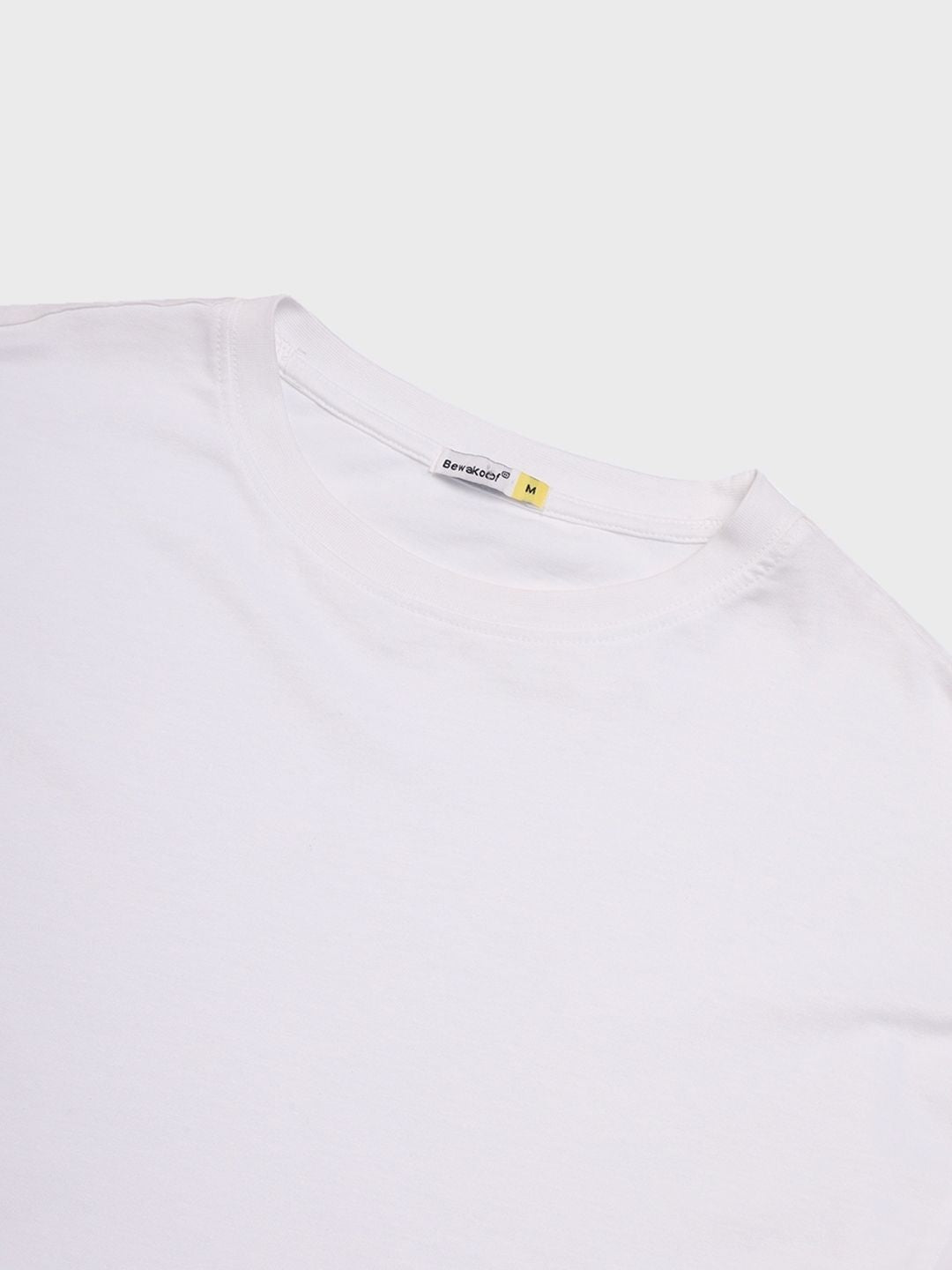 Bewakoof Men White Pure Cotton T-shirt