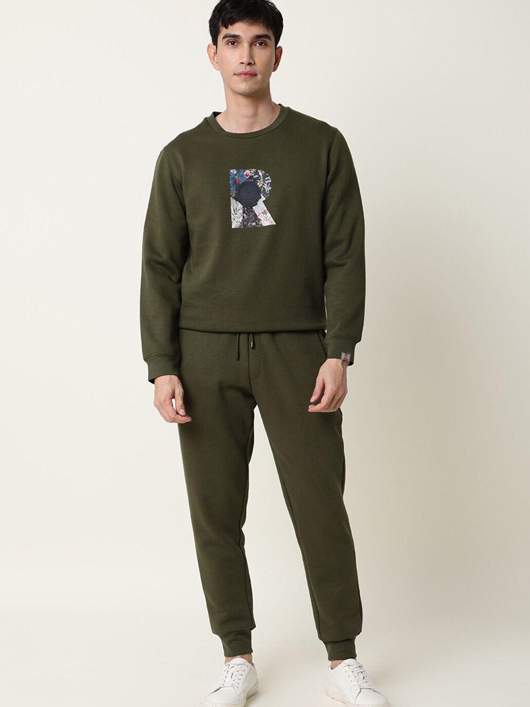 RARE RABBIT Men Astor Graphic Printed Sweatshirt