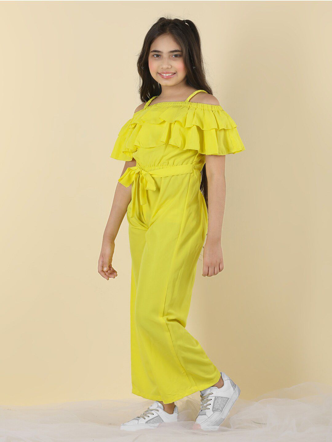 Cutiekins Girls Basic Jumpsuit With Ruffles