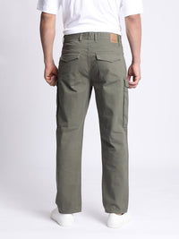 Bene Kleed Men Relaxed Mid-Rise Plain Pure Cotton Cargos