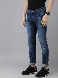 SPYKAR Men Blue Skinny Fit Low-Rise Light Fade Stretchable Jeans