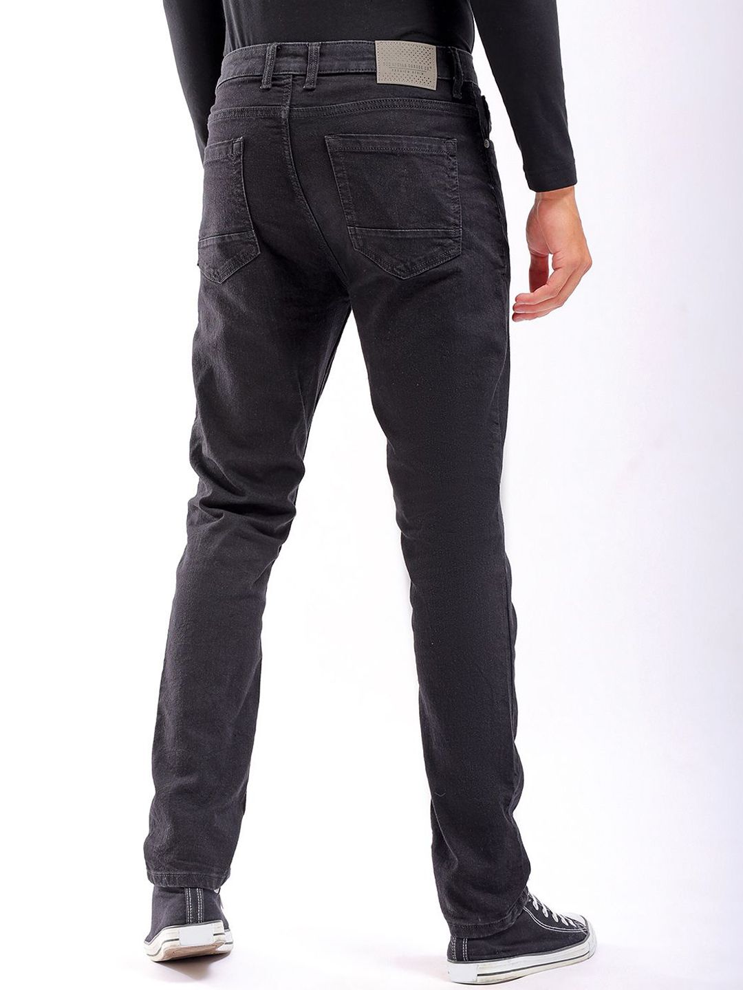 The Indian Garage Co Men Slim Fit Mid-Rise Clean Look  Cotton Jeans