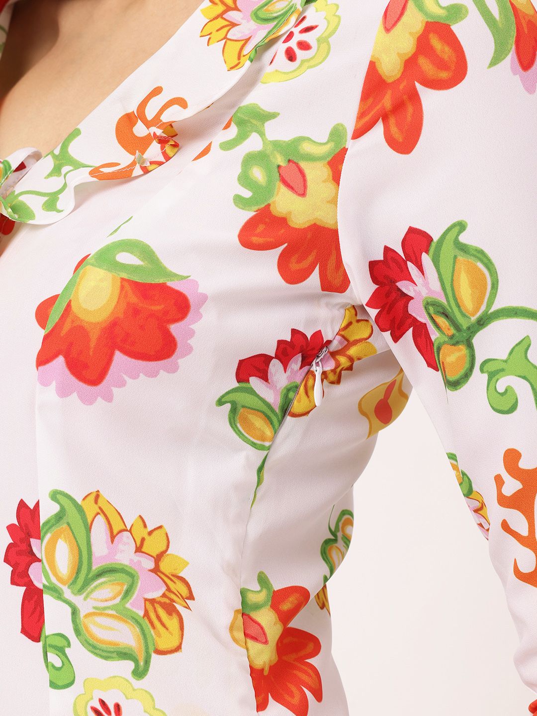 DressBerry Romantic Fantasy Floral Print Mini Sheath Dress