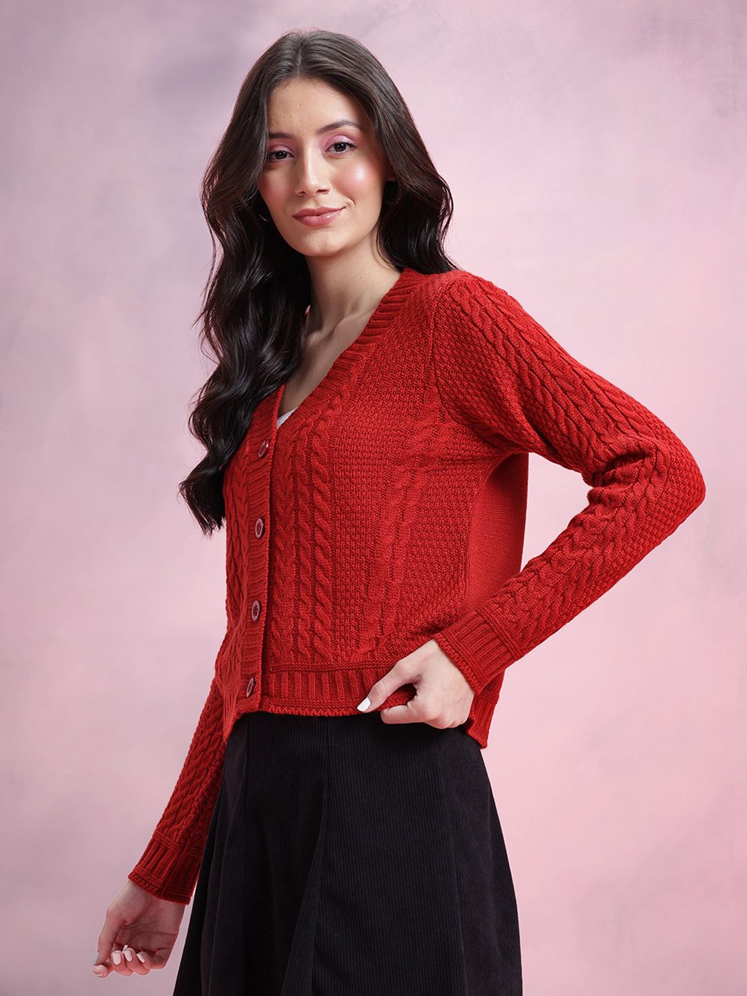DressBerry Cable Knit Cardigan
