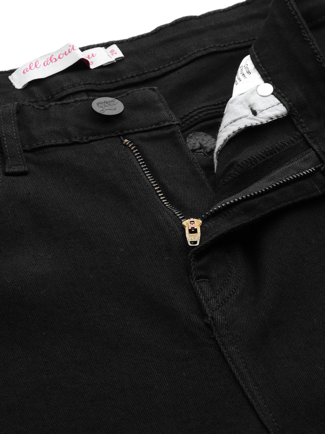 all about you Women Black Skinny Fit High-Rise Stretchable Jeans