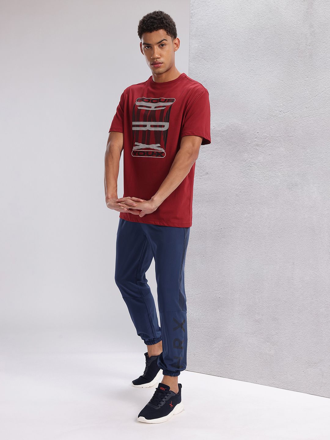 HRX by Hrithik Roshan Typography Printed Training T-shirt