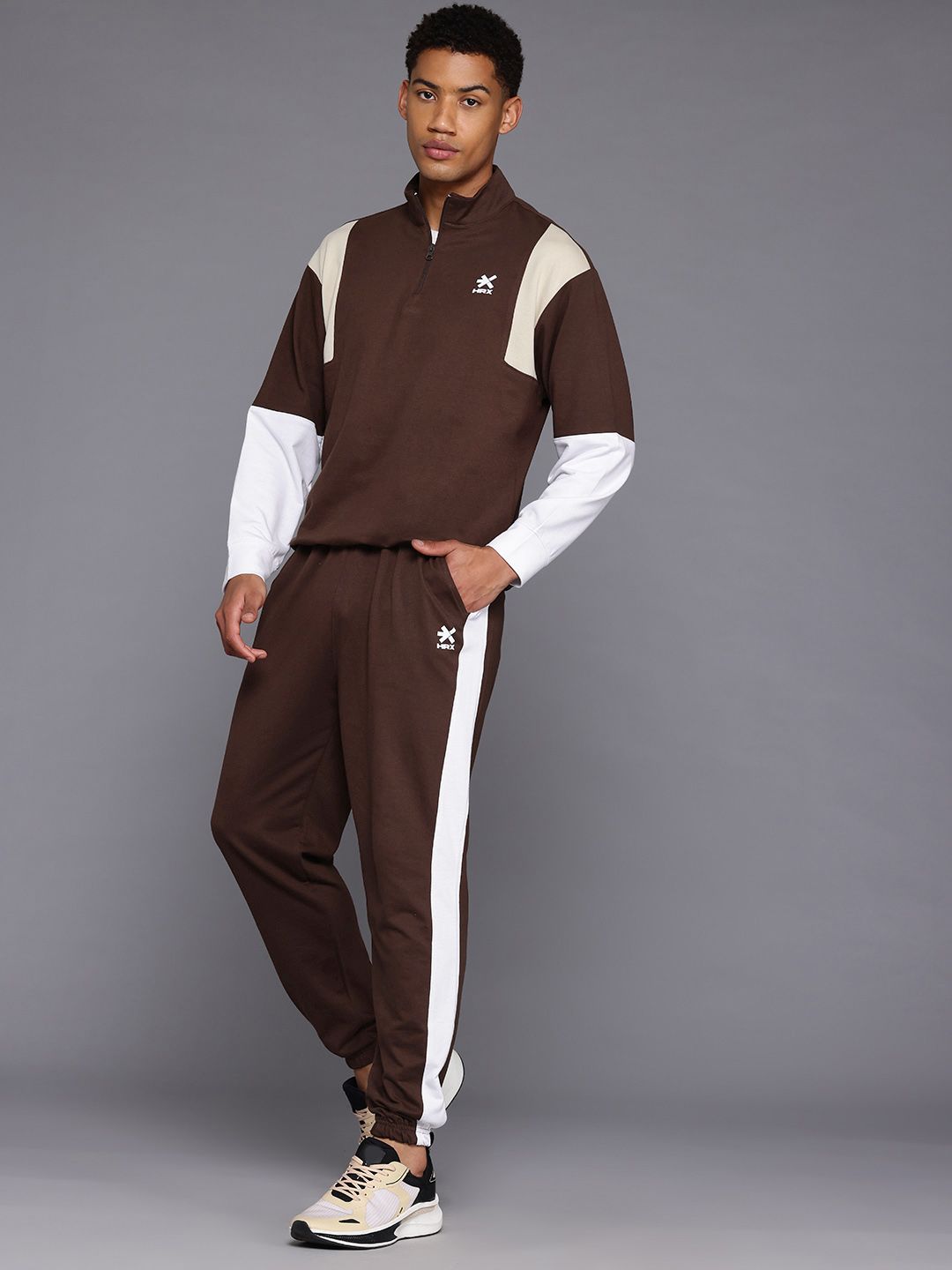 HRX by Hrithik Roshan Colourblocked Lifestyle Tracksuit