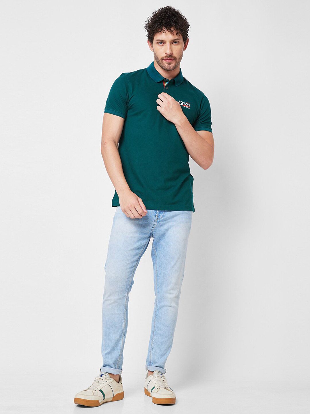 SPYKAR Polo Collar Slim Fit T-shirt