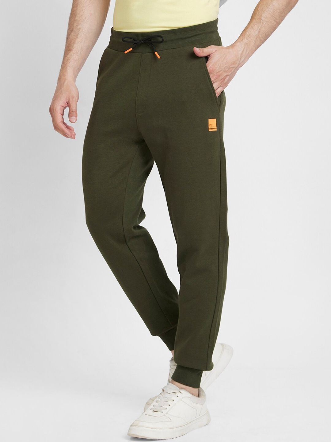 SPYKAR Men Mid-Rise Cotton Joggers