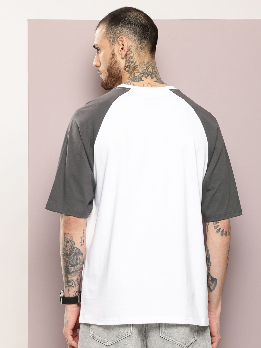 DILLINGER Men Typography Printed Oversized T-shirt