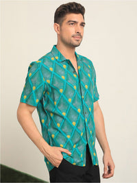 RARE RABBIT Men Diam Slim Fit Opaque Checked Cotton Shirt