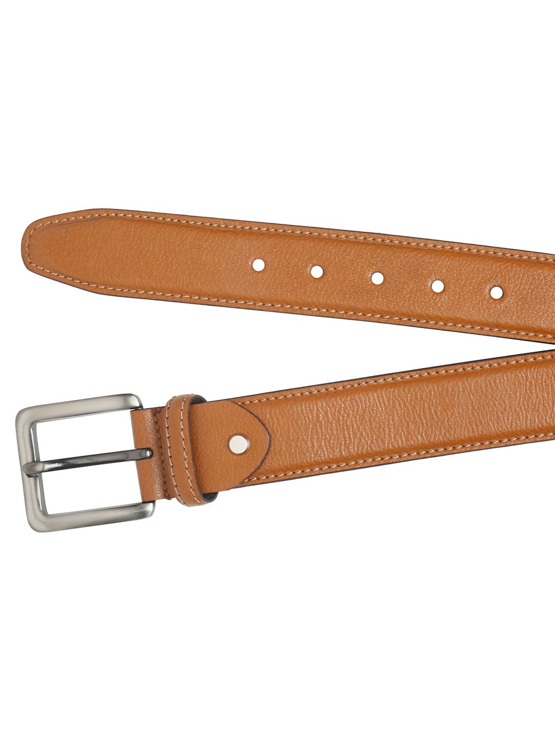 Teakwood Leathers Men Textured Leather Belt