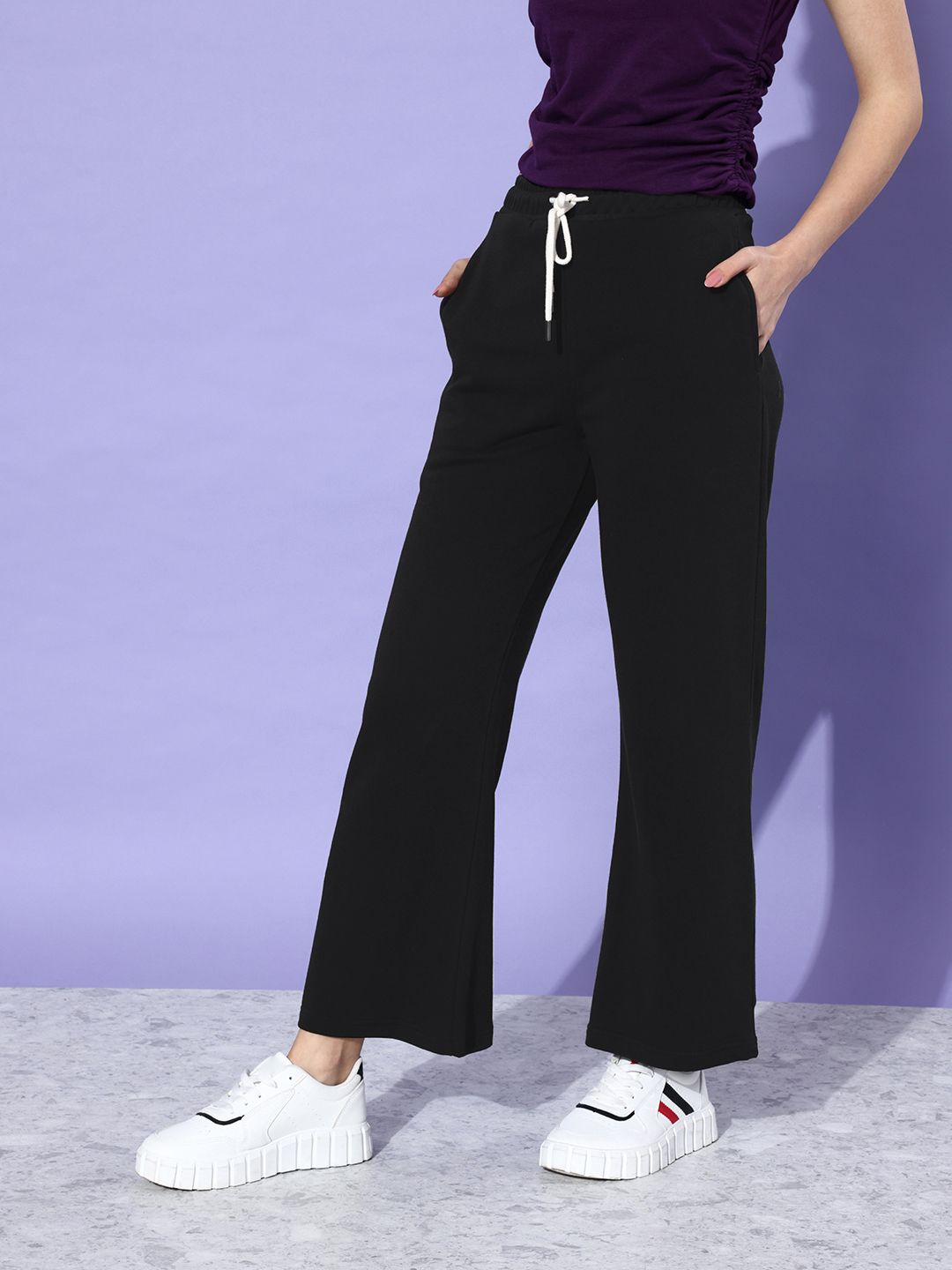 DILLINGER Women Solid Relaxed Fit Track Pant