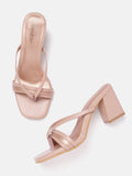 DressBerry Open Toe Block Heel