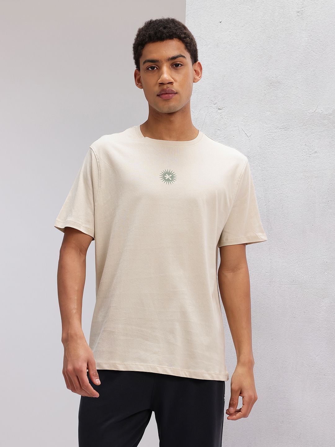 HRX by Hrithik Roshan Printed Pure Cotton Yoga T-shirt