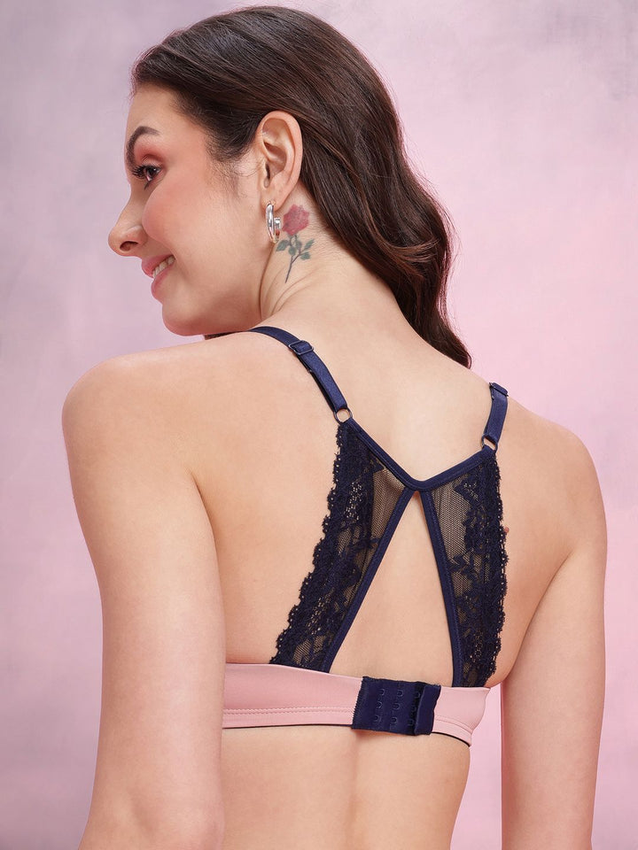 DressBerry Medium Coverage Lightly Padded Plunge Bra