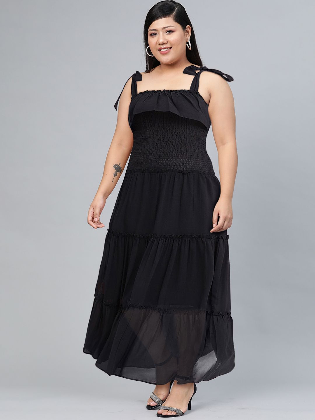 Tokyo Talkies Tiered Fit And Flare Dress