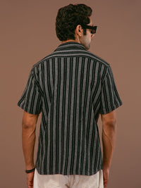 Powerlook Men Opaque Striped Casual Shirt