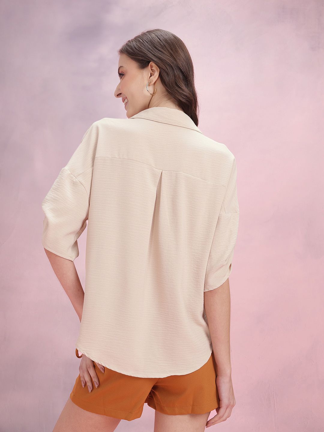 DressBerry Roll-Up Sleeve Oversize Shirt