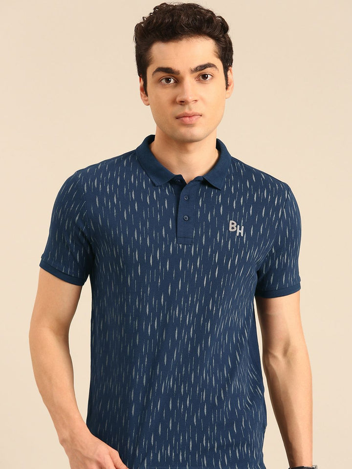 Being Human Self Design Polo Collar Pure Cotton T-shirt