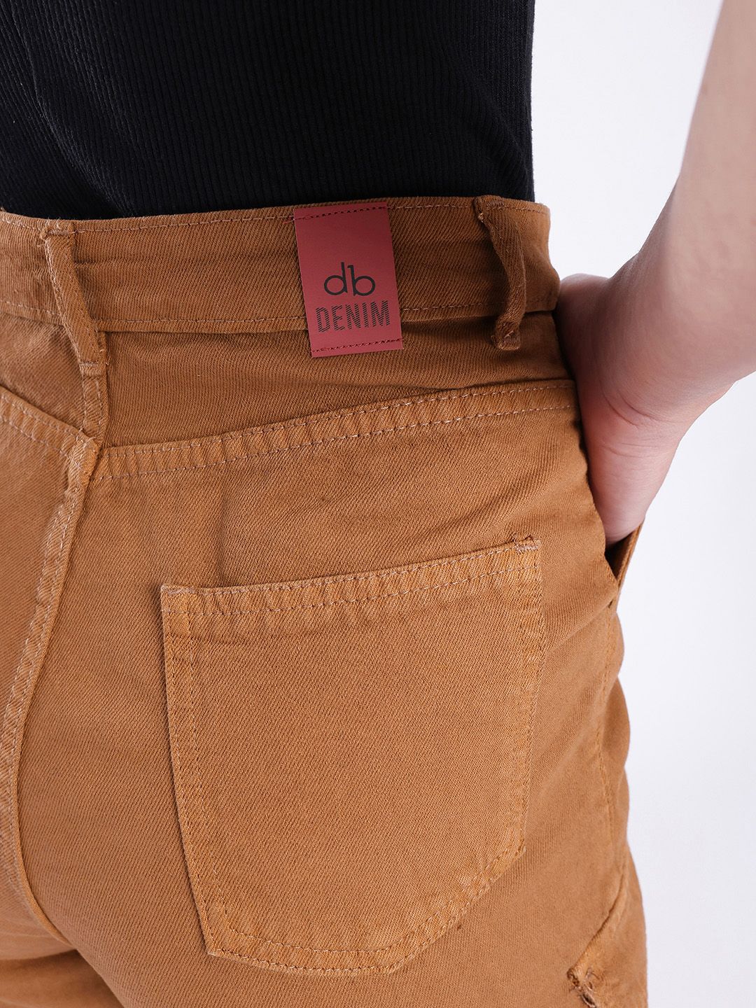 DressBerry Women City Swagger Denim Cargo Shorts