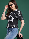 DressBerry Print Flared Sleeve Top