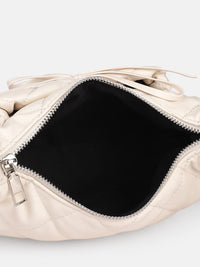 DressBerry Textured Half Moon Sling Bag