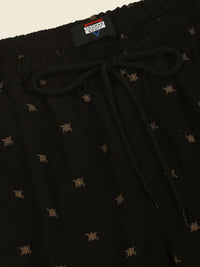 Thomas Scott Men Abstract Printed Smart Slim Mid-Rise Fit Easy Wash Joggers Trousers