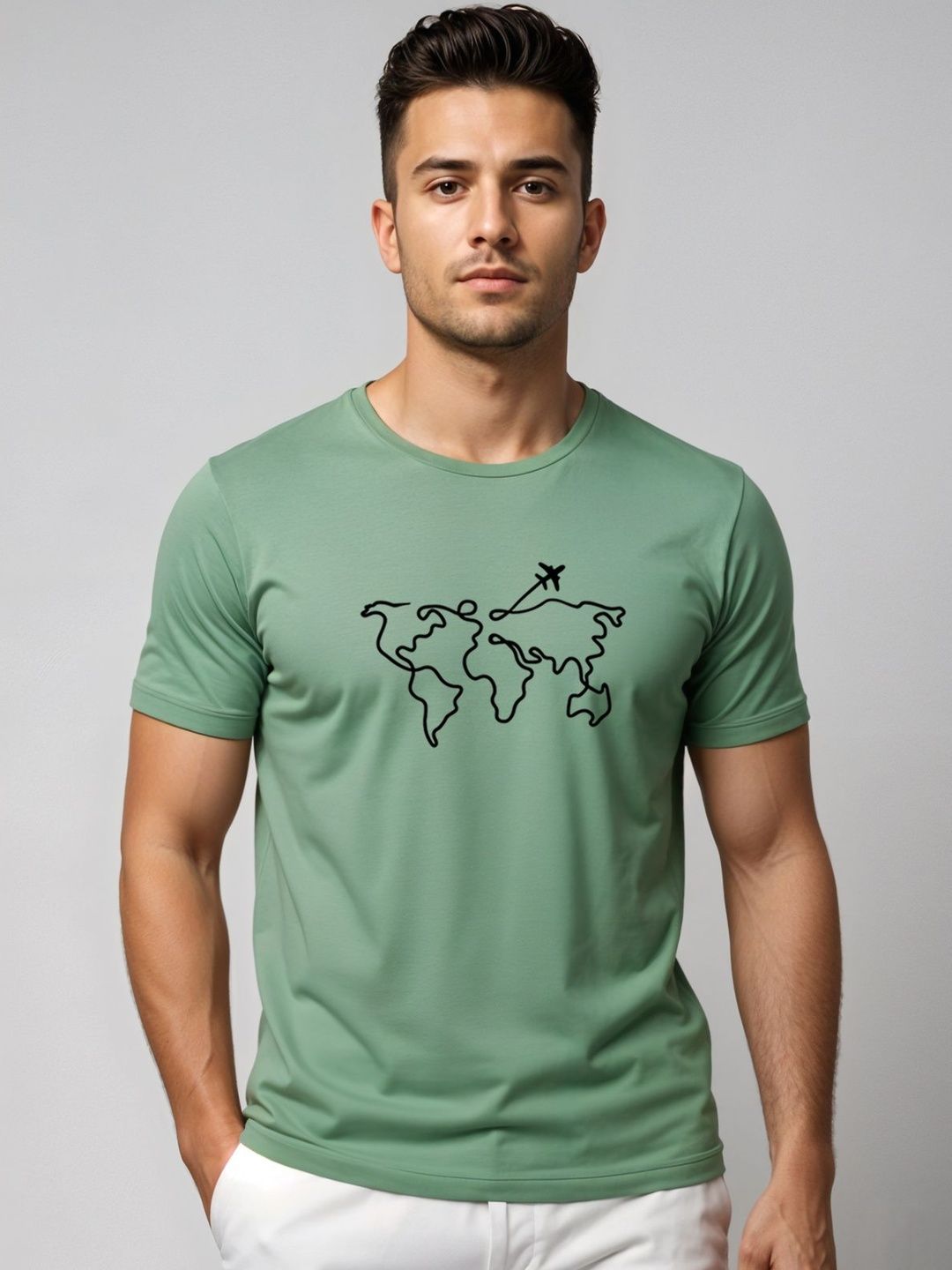 ADRO Men Printed T-shirt