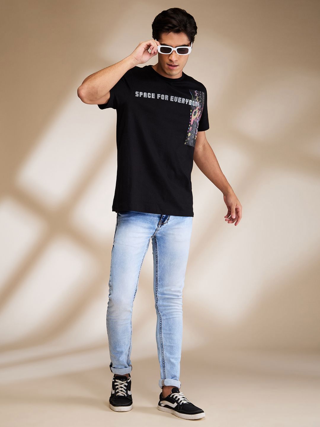 Being Human Men Graphic Printed Round Neck Cotton T-shirt