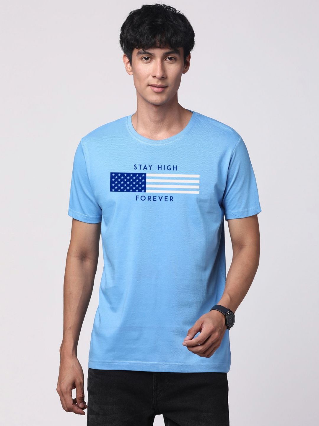 ADRO Men Graphic Printed Round Neck T-shirt