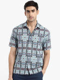 RARE RABBIT Men Comfort Boxy Opaque Printed Casual Shirt