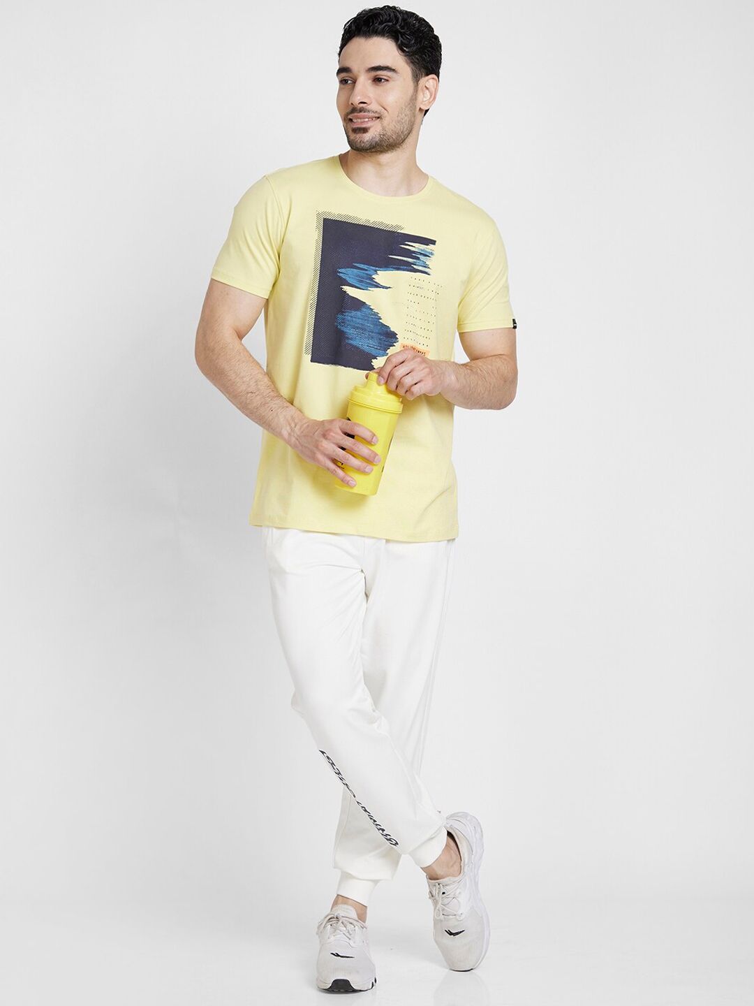 SPYKAR Men Mid-Rise Cotton Joggers