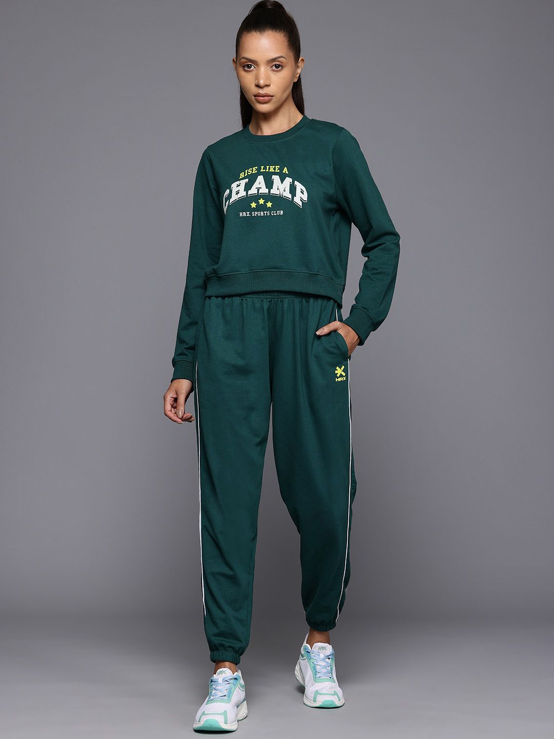 HRX by Hrithik Roshan Women Printed Lifestyle Tracksuit