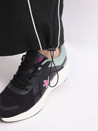 HRX by Hrithik Roshan Women Contrast Piping Rapid-Dry Flared Training Track Pants