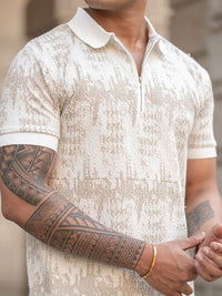 Powerlook Men Printed Polo Collar T-shirt