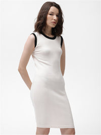 RAREISM Round Neck Sleeveless Sheath Dress