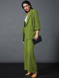 SASSAFRAS worklyf Self-Design Single-Breasted Blazers