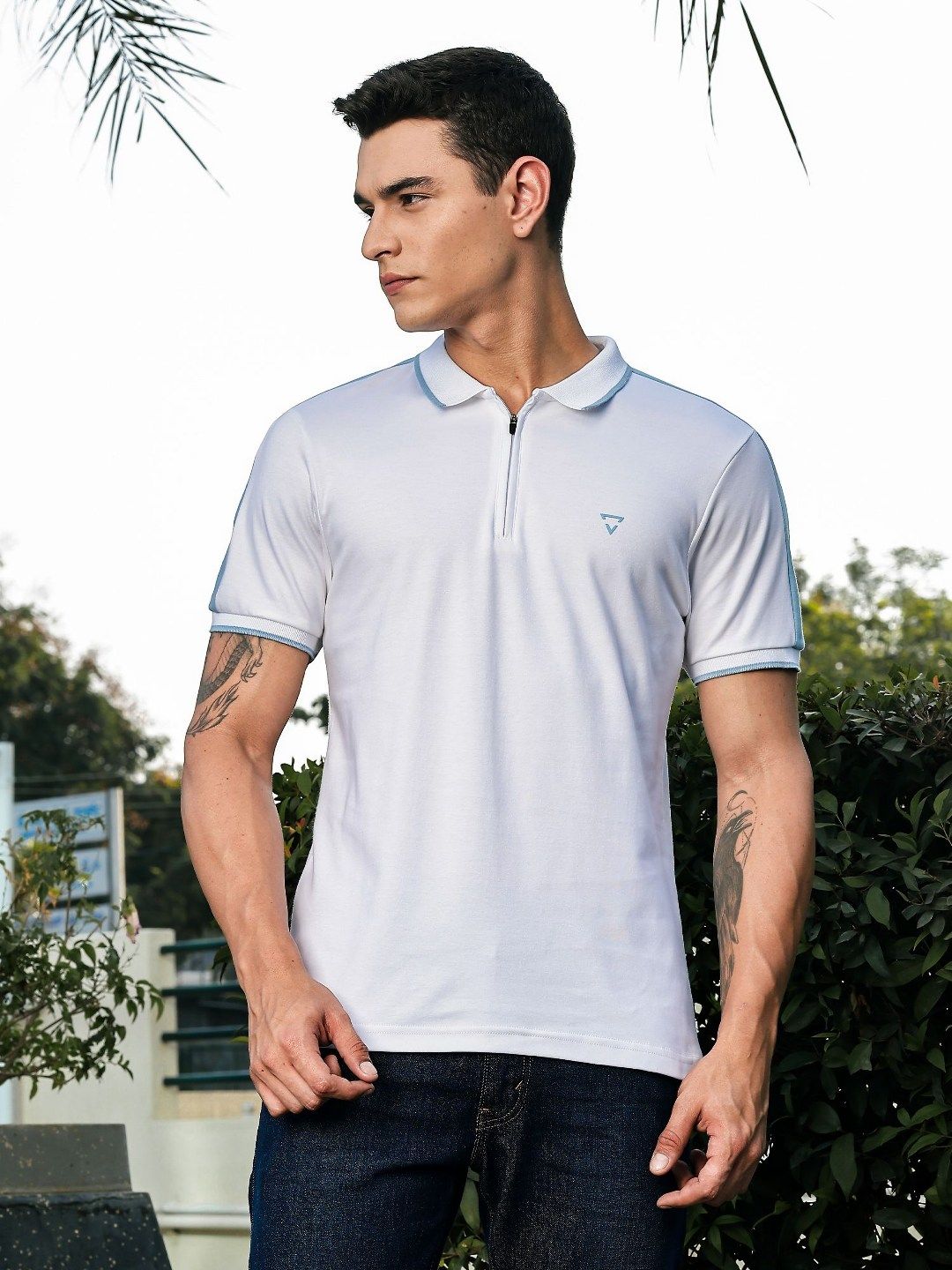 Thomas Scott Polo Collar Cotton T-shirt