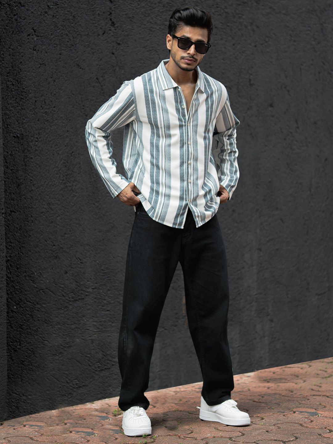 Powerlook Men Multi Stripes Opaque Striped Casual Shirt