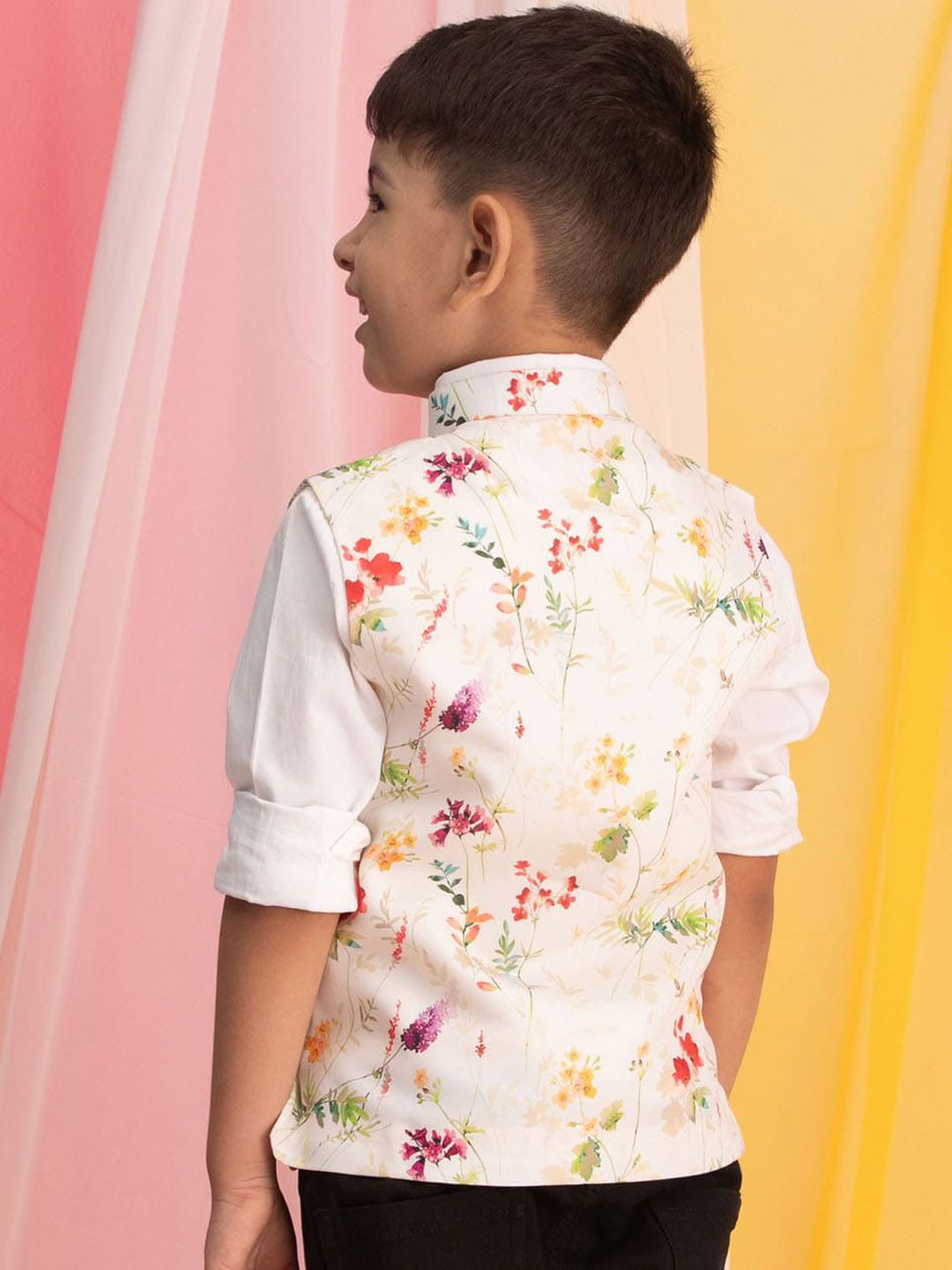 VASTRAMAY Boys Printed Nehru Jackets