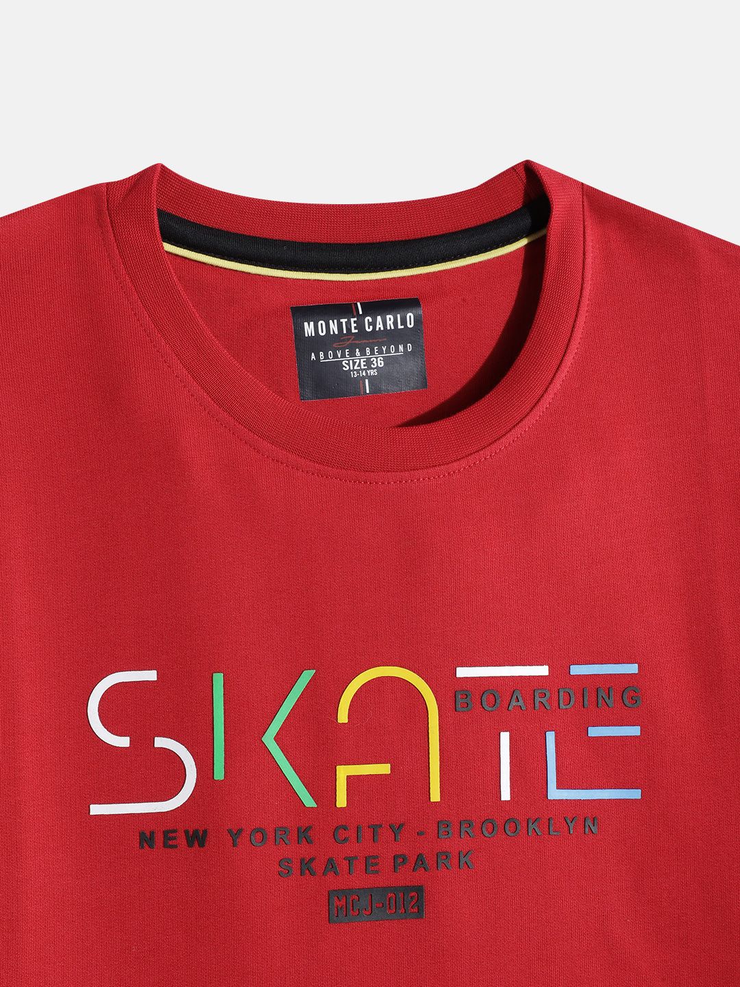 Monte Carlo Boys Cotton Graphic Printed Sweatshirt