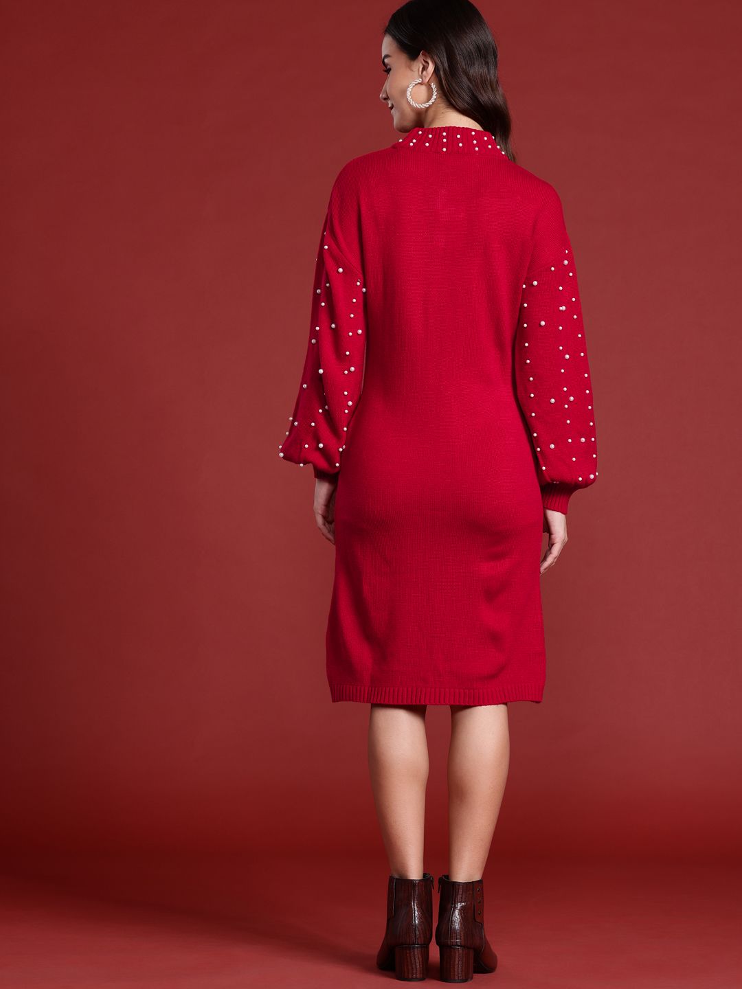 all about you Puff Sleeve Sheath Dress