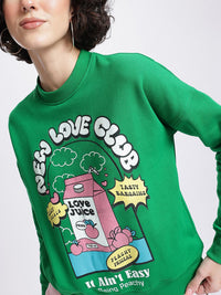 DressBerry Typography Printed Tonic Sweatshirt
