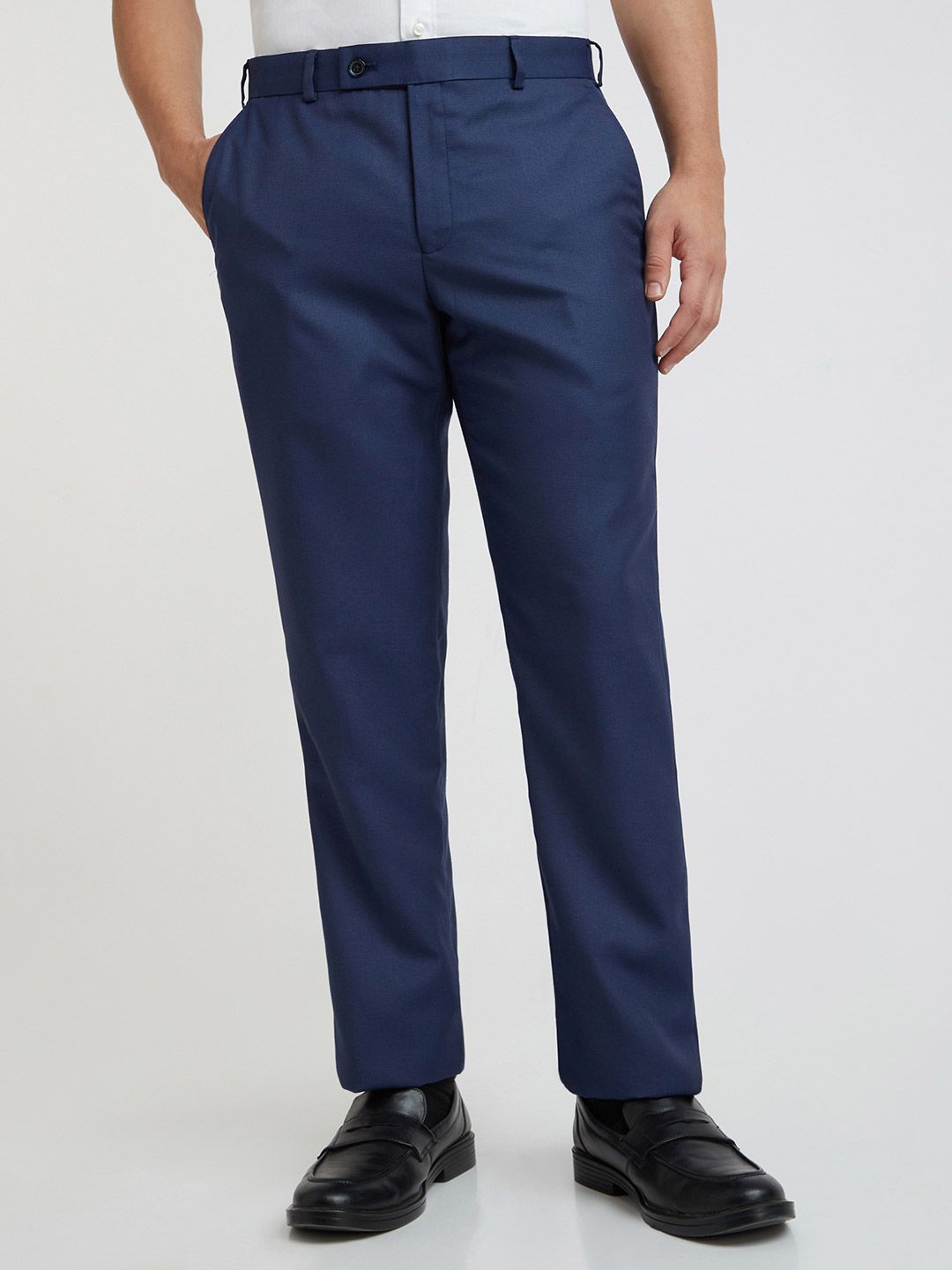 Park Avenue Men Self-Design Formal Trousers