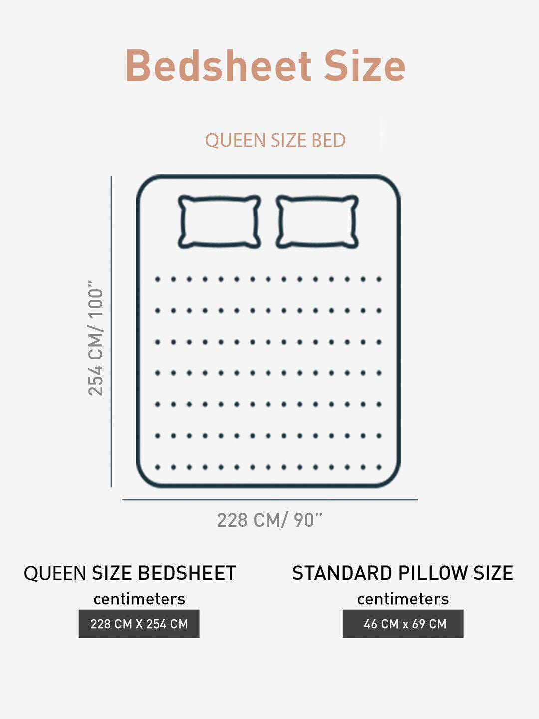 MYTRIDENT Brown White Ethnic Motifs Cotton 144 TC Queen Bedsheet With 2 Pillow Covers