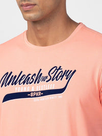 SPYKAR Men Typography Slim Fit T-shirt
