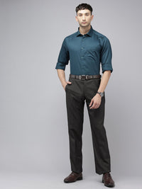 Park Avenue Men Textured Formal Trousers