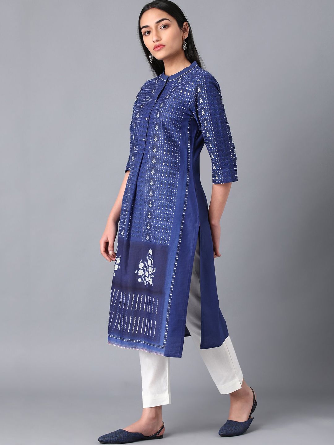 W Straight Cotton Kurta